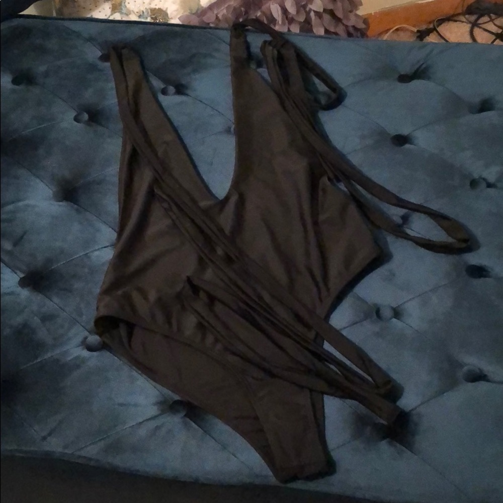 Brand new multi-way Deep V neck swimsuit